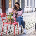 Model Street Fotografie mit Handy in der Anna Strasse